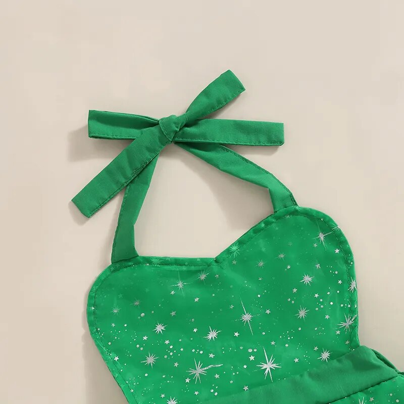 Vestido Infantil Natal Estrelinha Tule