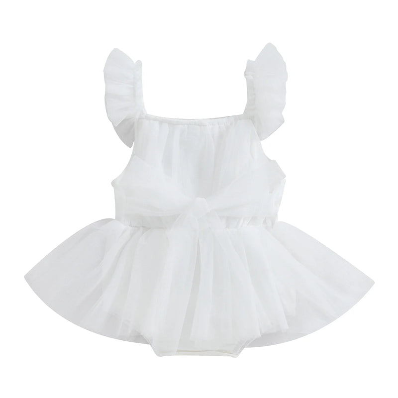 Body Infantil Vestidinho Tule Lacinho