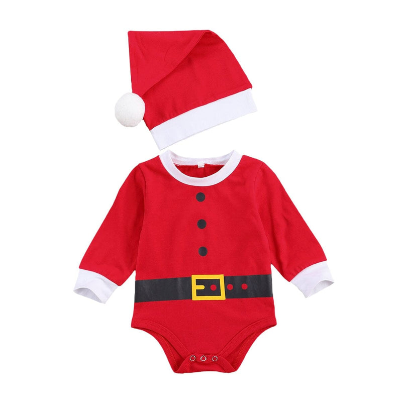 Body Infantil de Natal + Gorro