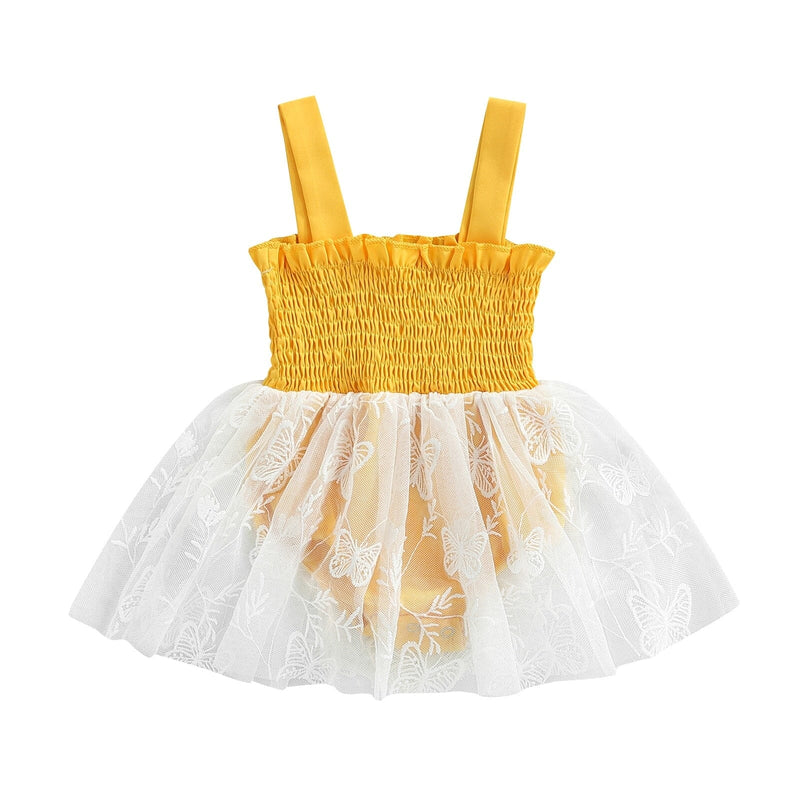 Body Infantil Feminino Amarelo Sainha