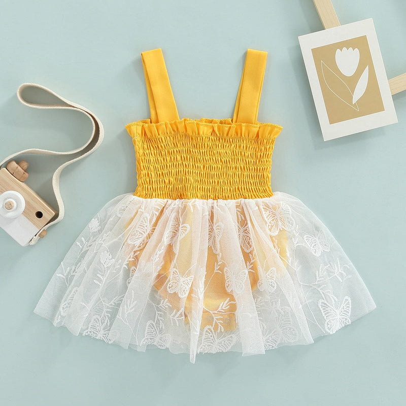 Body Infantil Feminino Amarelo Sainha