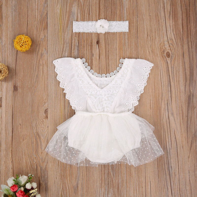 Body Infantil Feminino Branco + Faixa