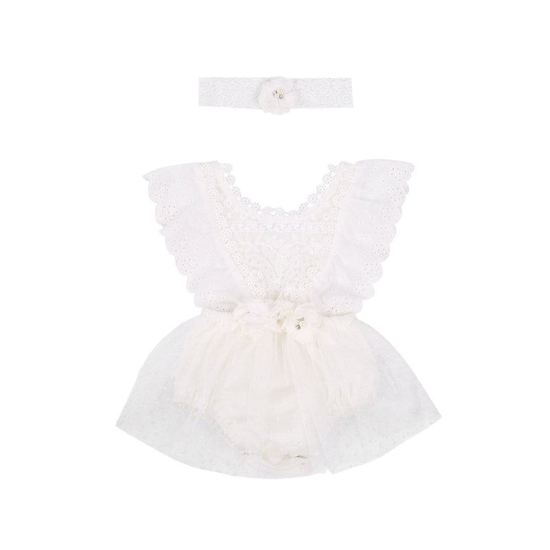 Body Infantil Feminino Branco + Faixa