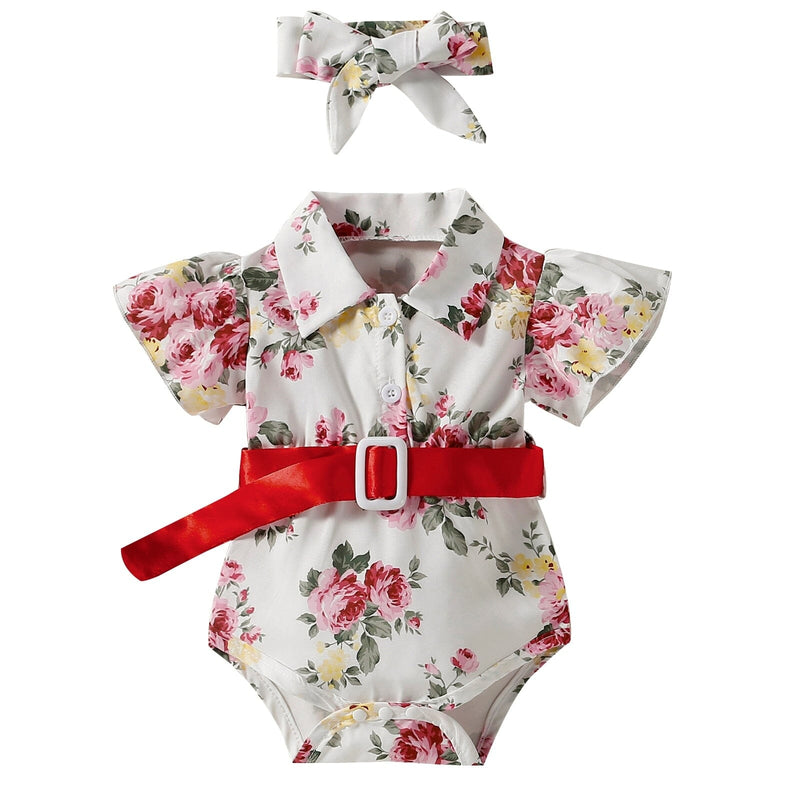 Body Infantil Feminino Cinto + Faixa