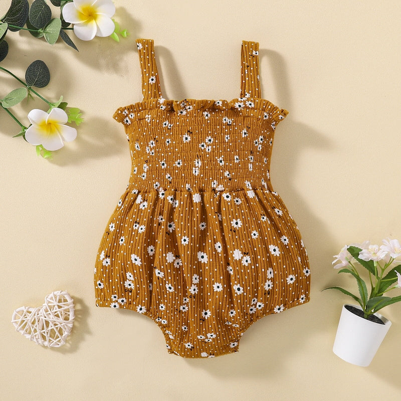 Body Infantil Feminino Faixa Floral