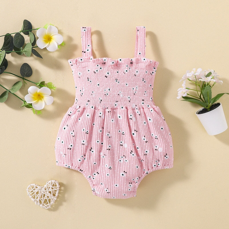 Body Infantil Feminino Faixa Floral