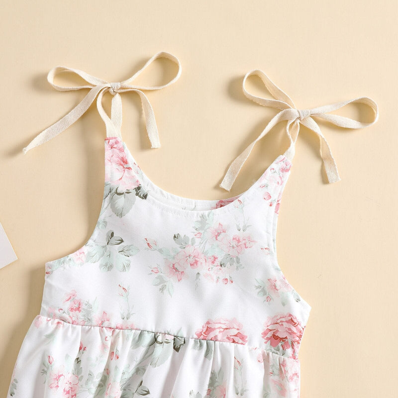 Body Infantil Feminino Floral Alcinha