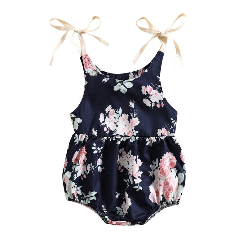 Body Infantil Feminino Floral Alcinha