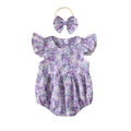 Body Infantil Feminino Floral + Faixa