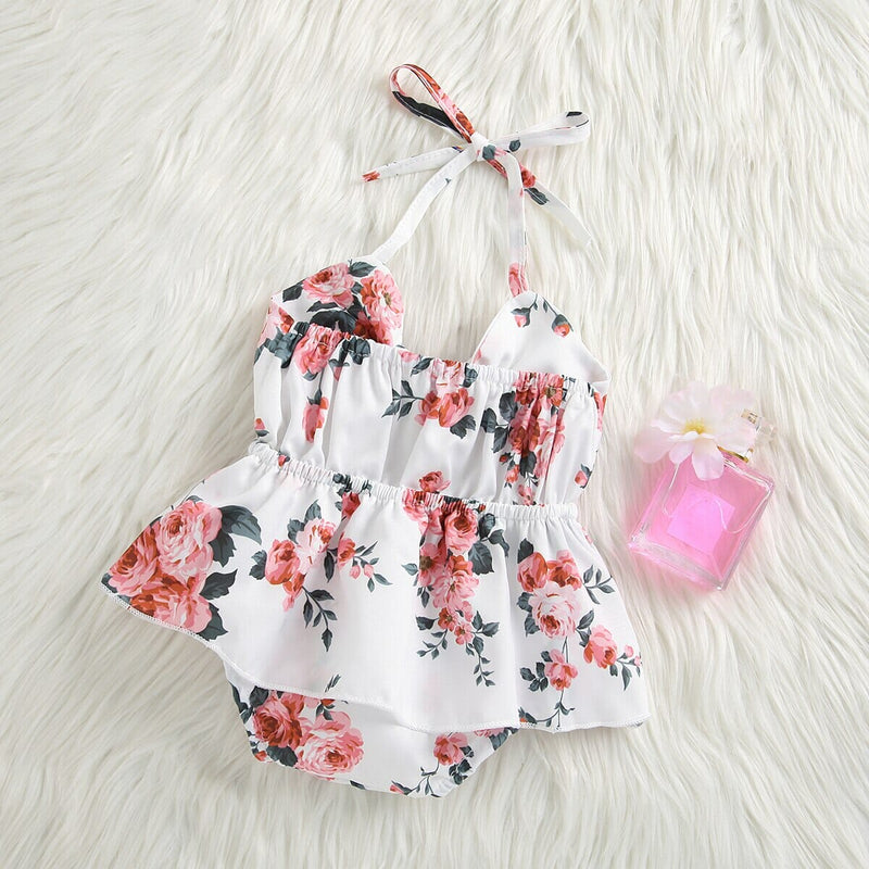 Body Infantil Feminino Floral