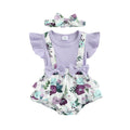 Body Infantil Feminino Flores Sainha + Faixa