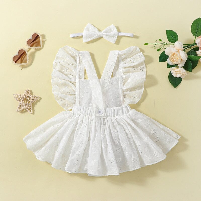 Body Infantil Feminino Florzinhas Lese + Tiara