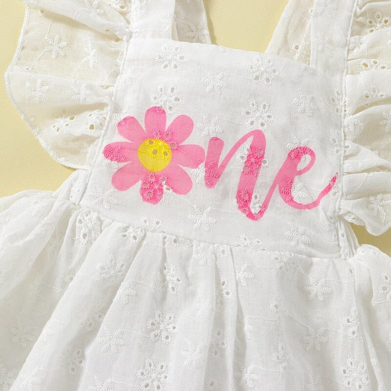 Body Infantil Feminino Florzinhas Lese + Tiara