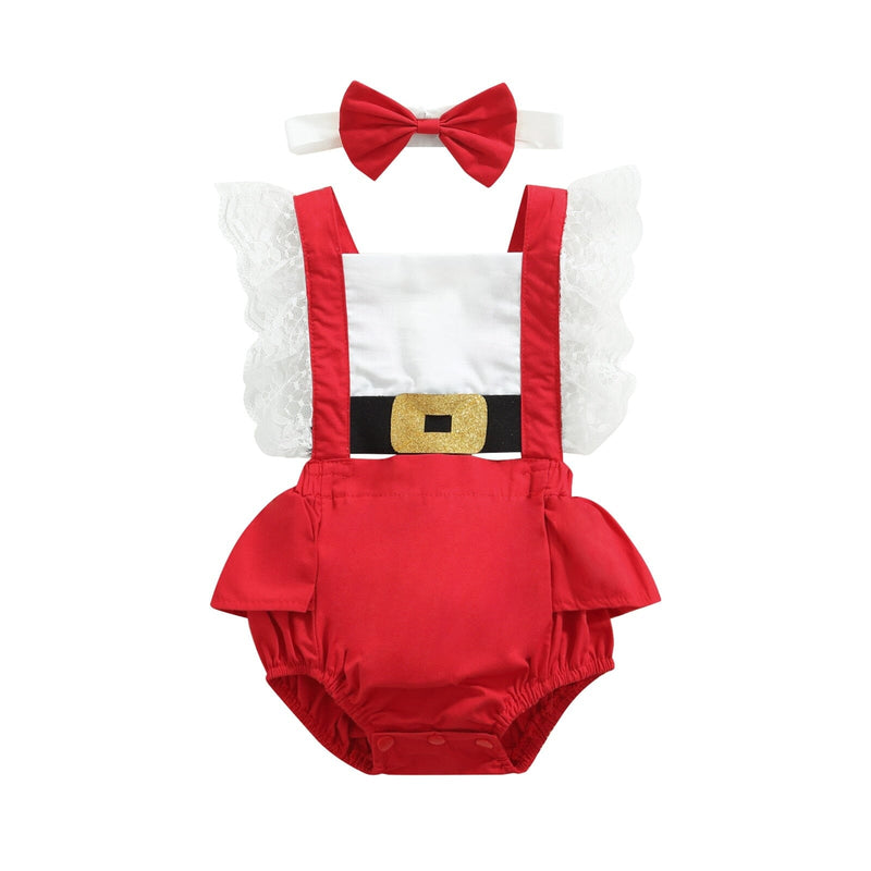 Body Infantil Feminino Natalino + Faixa