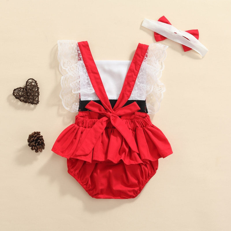 Body Infantil Feminino Natalino + Faixa