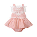 Body Infantil Feminino Renda e Bolinhas