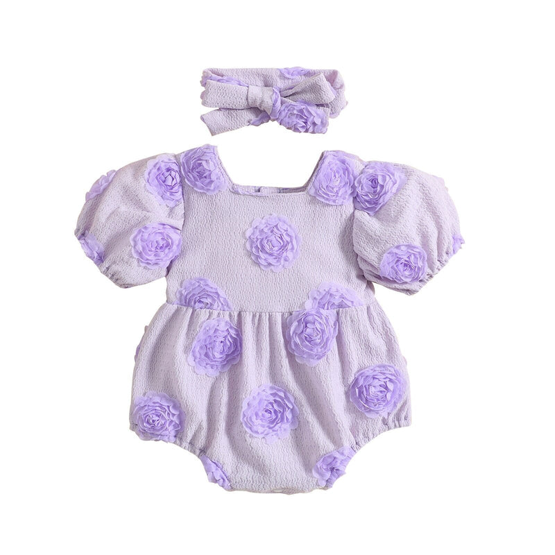 Body Infantil Feminino Rosas + Faixa