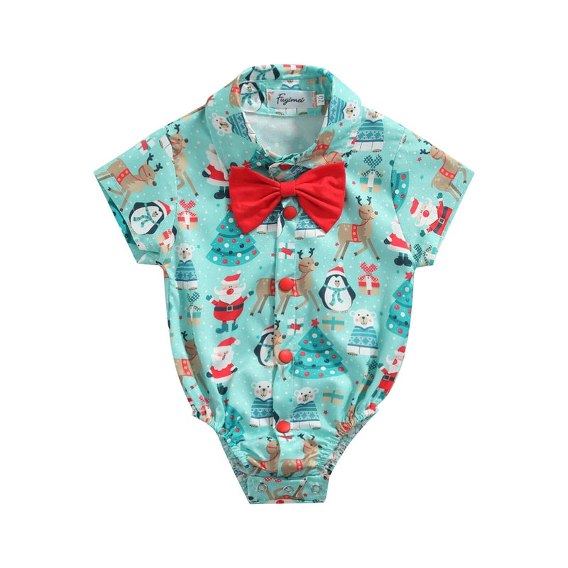 Body Infantil Masculino Natalino Gravatinha