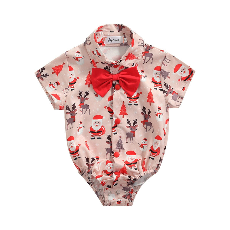 Body Infantil Masculino Natalino Gravatinha