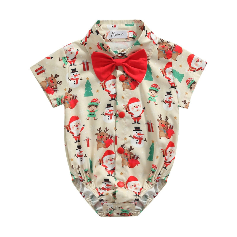 Body Infantil Masculino Natalino Gravatinha