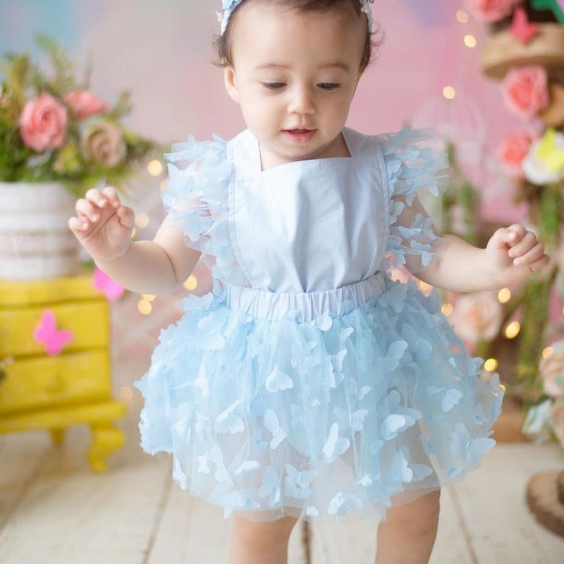 Body Infantil Vestido Borboleta