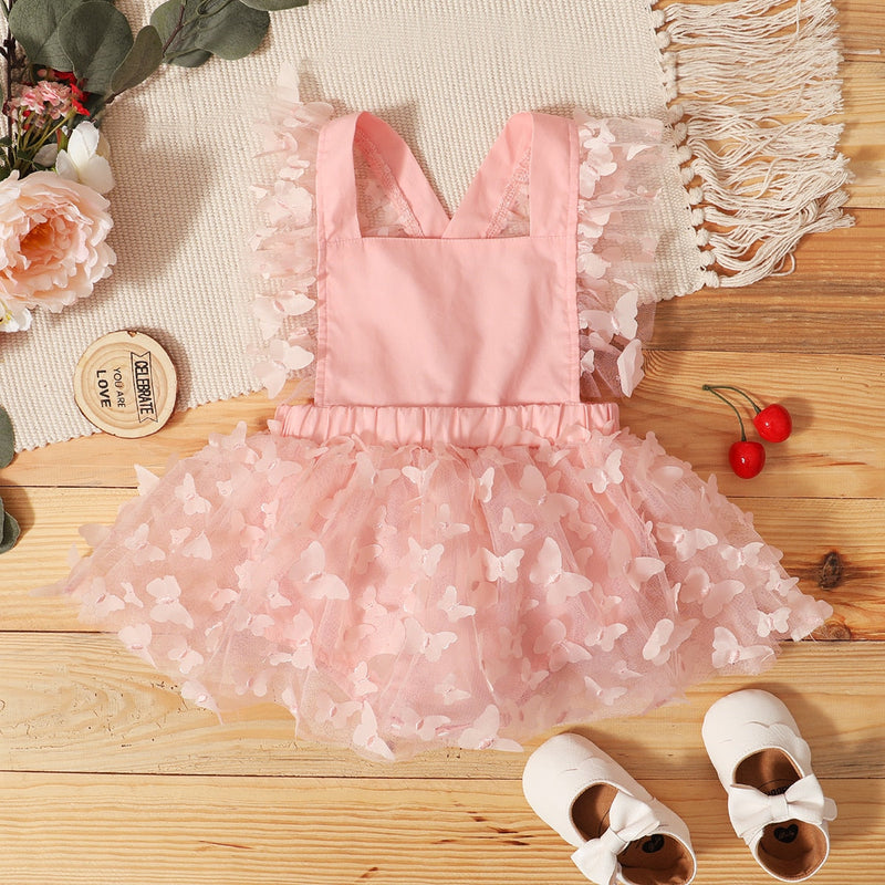 Body Infantil Vestido Borboleta