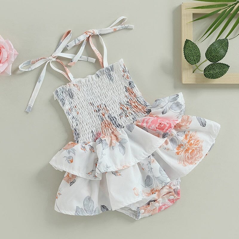 Body  Vestido Infantil Feminino Rosas