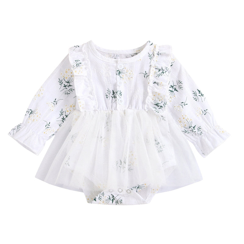 Body Vestido Infantil Floresta