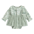 Body Vestido Infantil Floresta