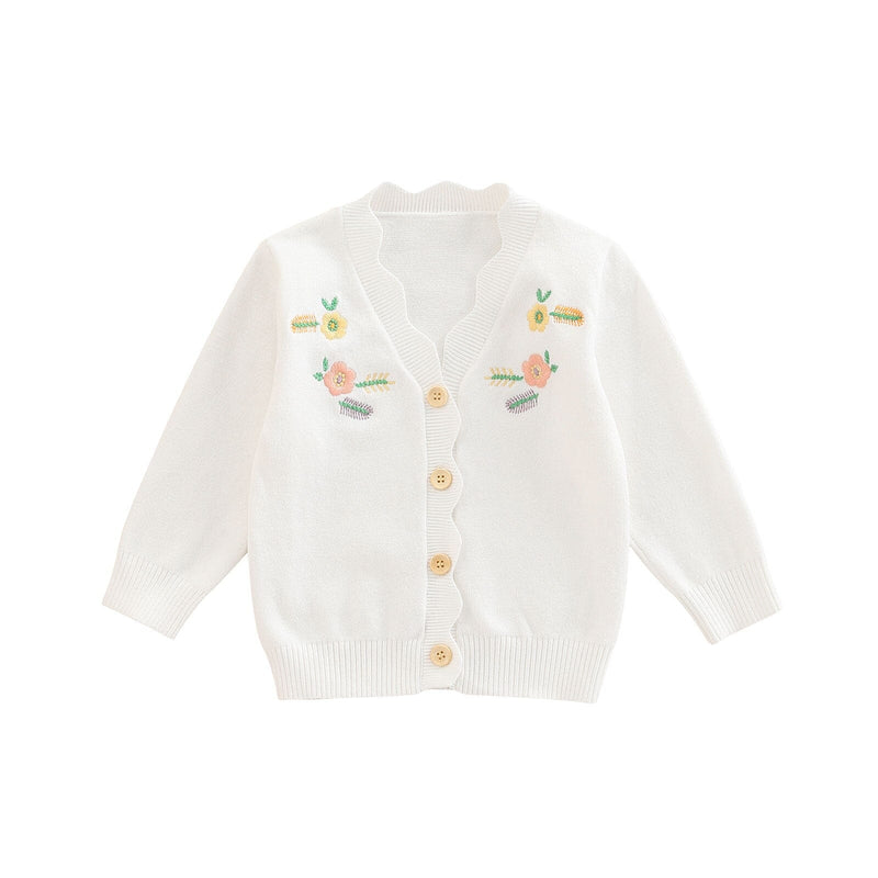 Cardigan Infantil Feminino Bordado