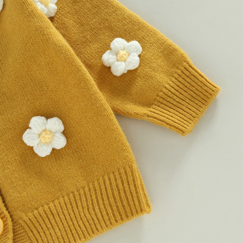 Cardigan Infantil Flores