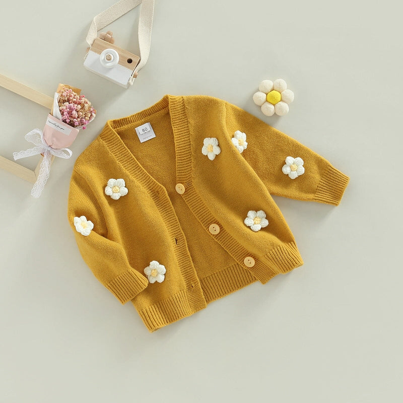 Cardigan Infantil Flores