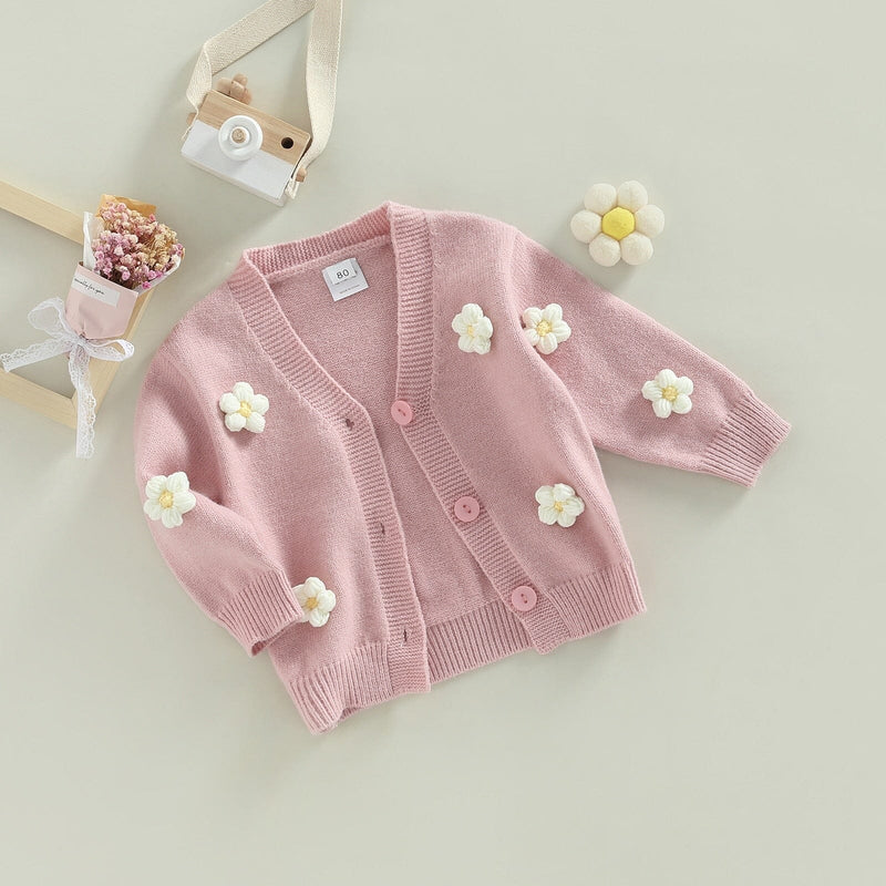 Cardigan Infantil Flores