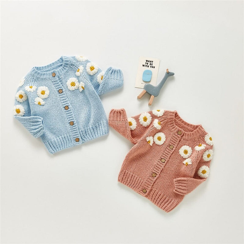 Cardigan Infantil Margaridas