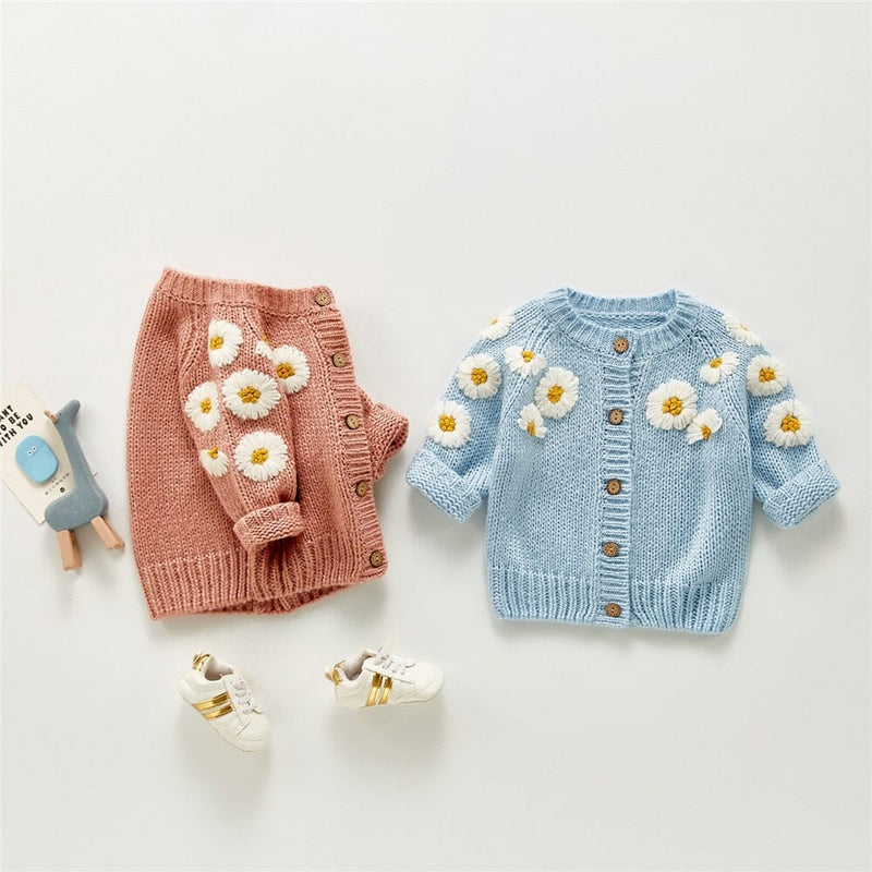 Cardigan Infantil Margaridas