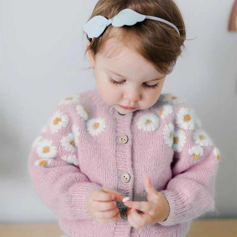 Cardigan Infantil Margaridas