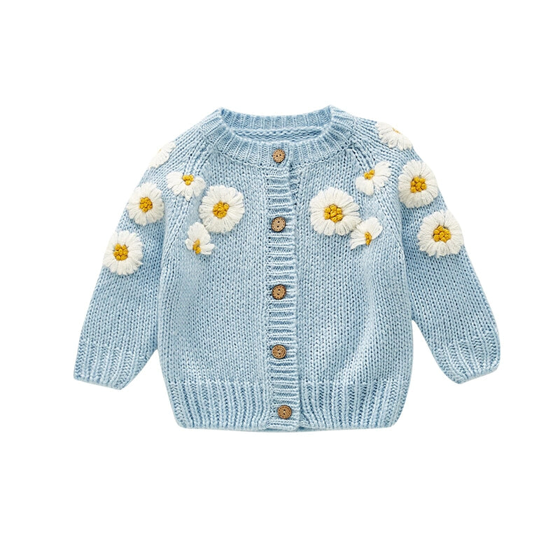 Cardigan Infantil Margaridas