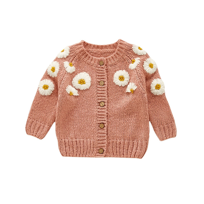 Cardigan Infantil Margaridas