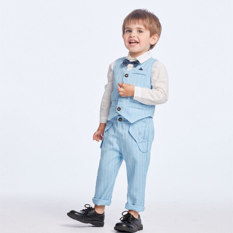 Conjunto Infantil Batizado Azul