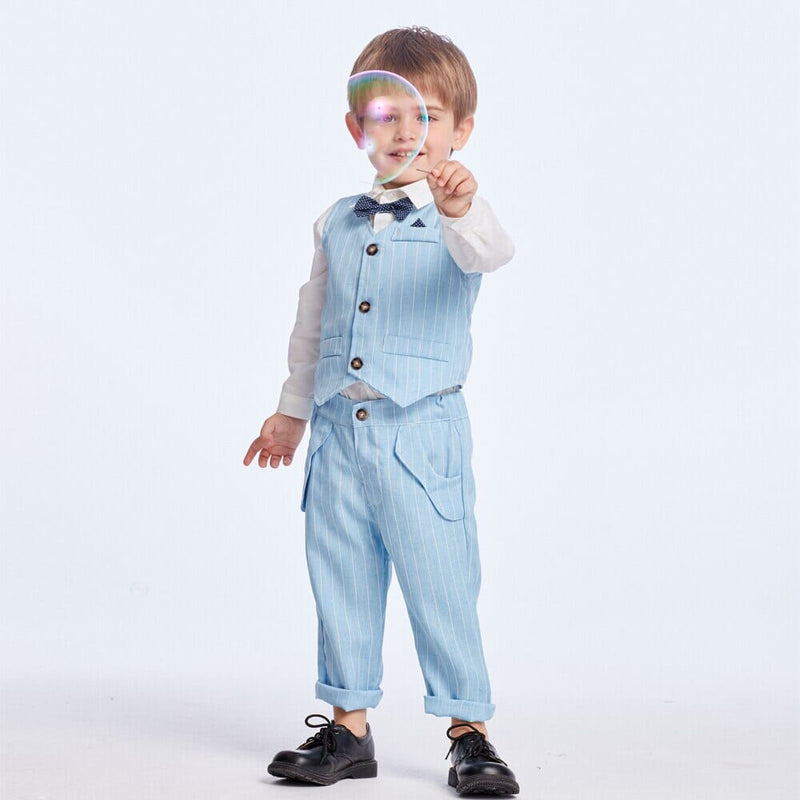 Conjunto Infantil Batizado Azul