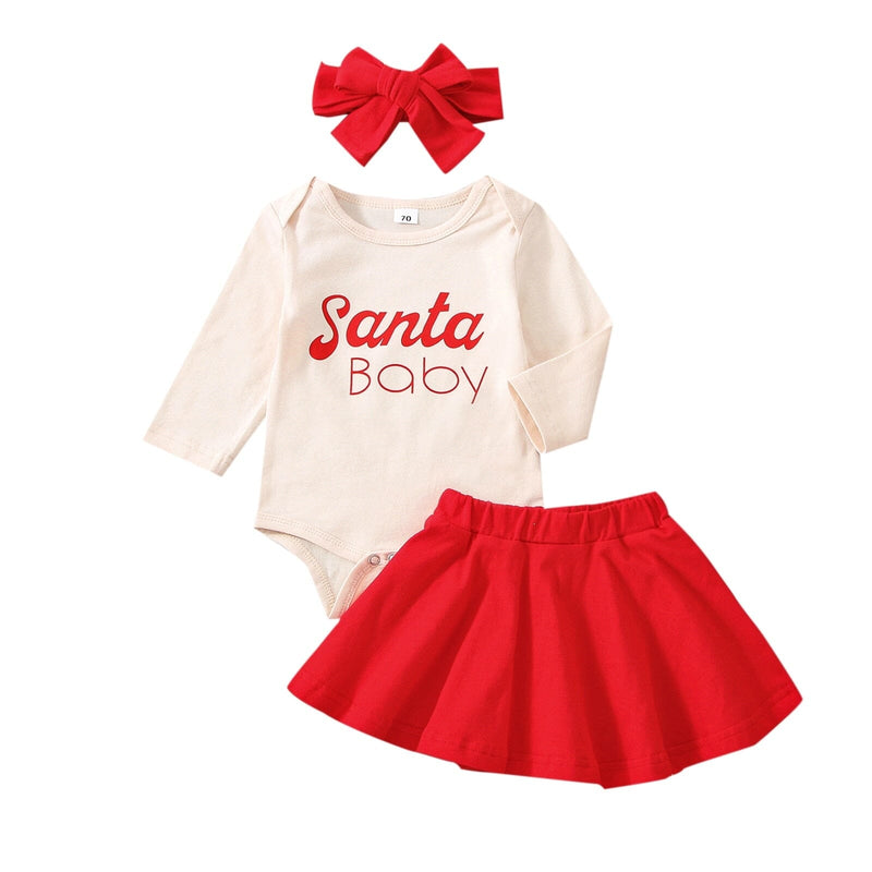 Conjunto Infantil Bebê Noel + Faixa