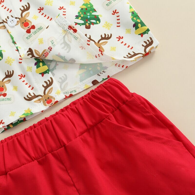 Conjunto Infantil de Natal Gravatinha