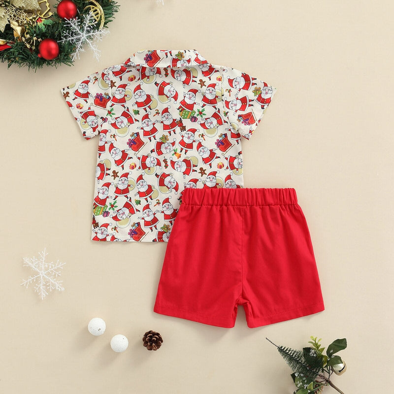 Conjunto Infantil de Natal Gravatinha