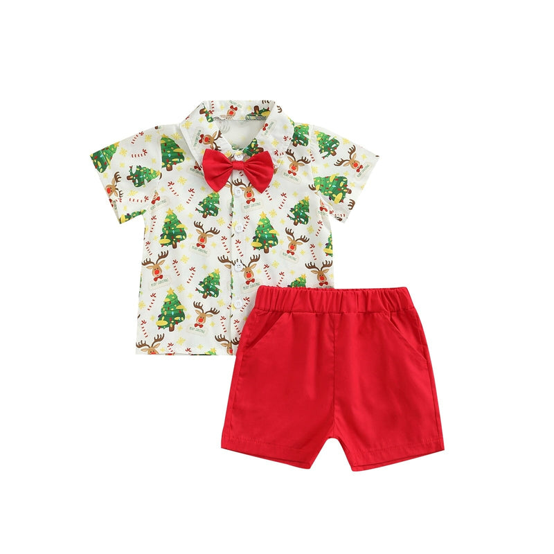 Conjunto Infantil de Natal Gravatinha