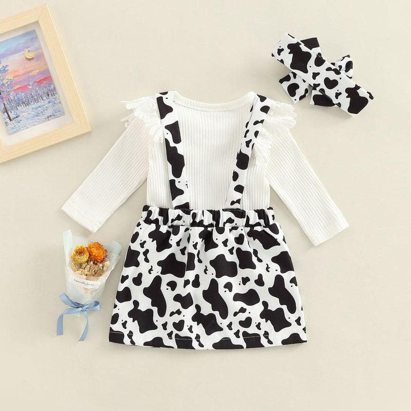 Conjunto Infantil Feminino Blusa Canelada + Faixa