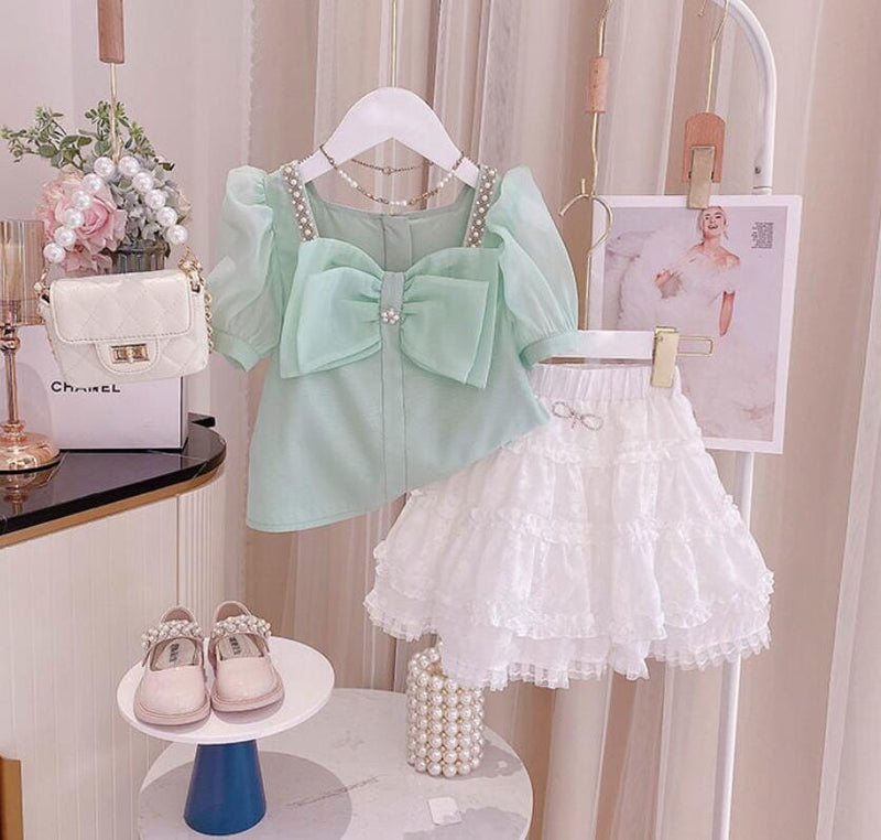 Conjunto Infantil Feminino Boutique Laço