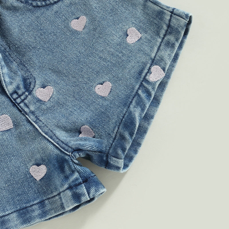 Conjunto Infantil Feminino Canelado e Jeans