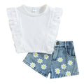 Conjunto Infantil Feminino Canelado e Jeans