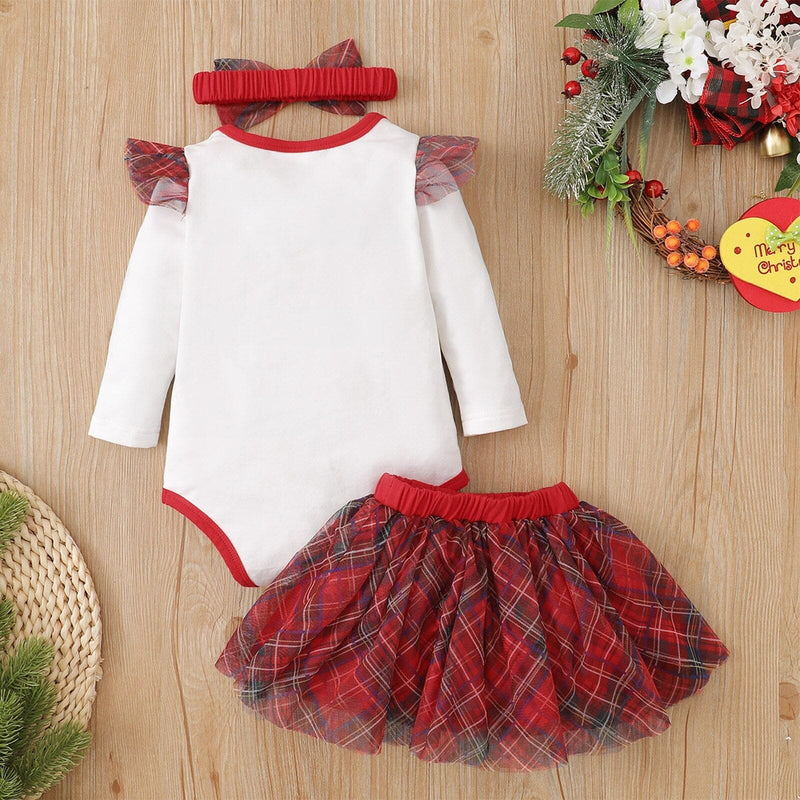 Conjunto Infantil Feminino "Feliz Natal"