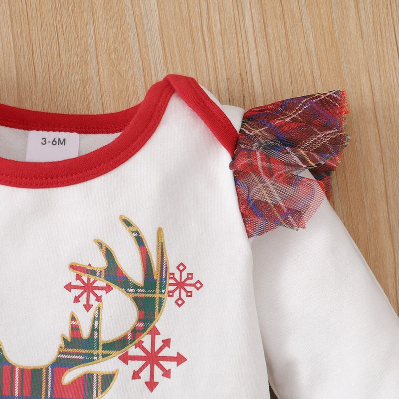 Conjunto Infantil Feminino "Feliz Natal"